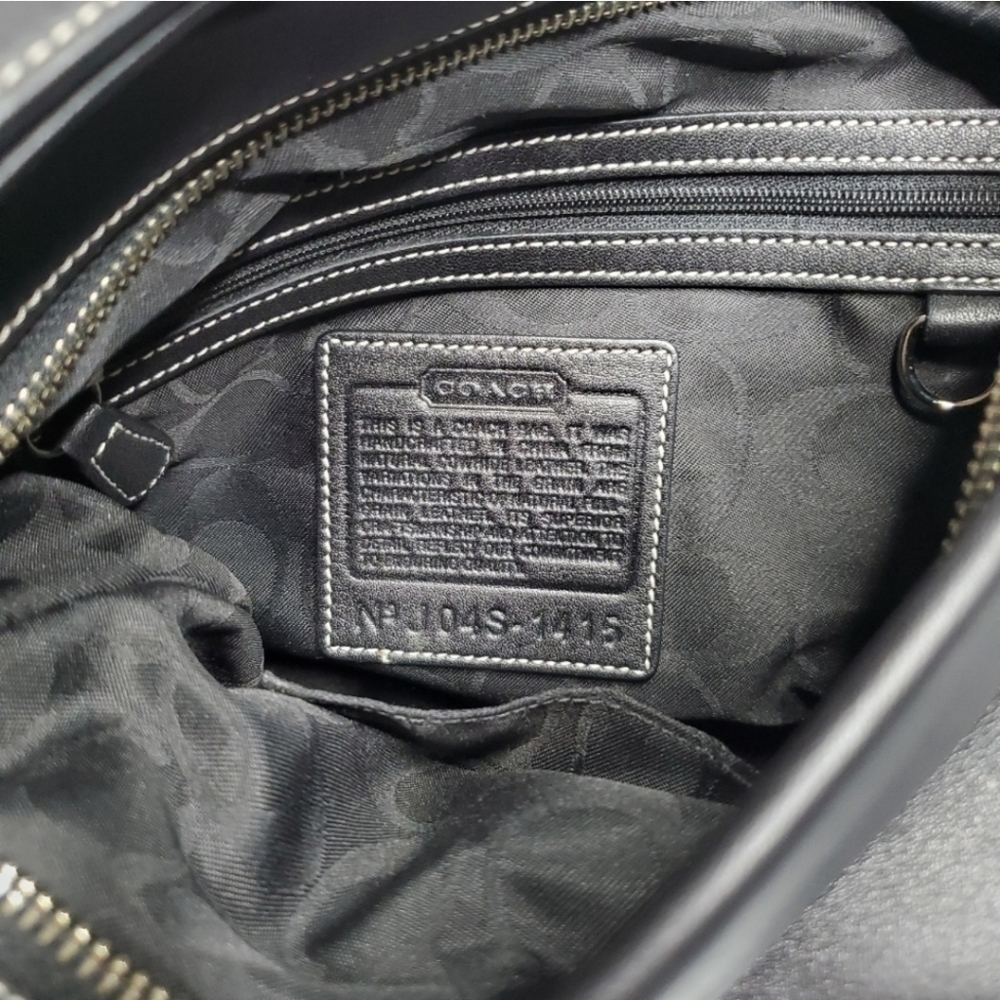 Coach 1415 Soho Slim Y2K Black Leather Hobo Fringe Tasseled Shoulder Bag - Picture 13 of 13